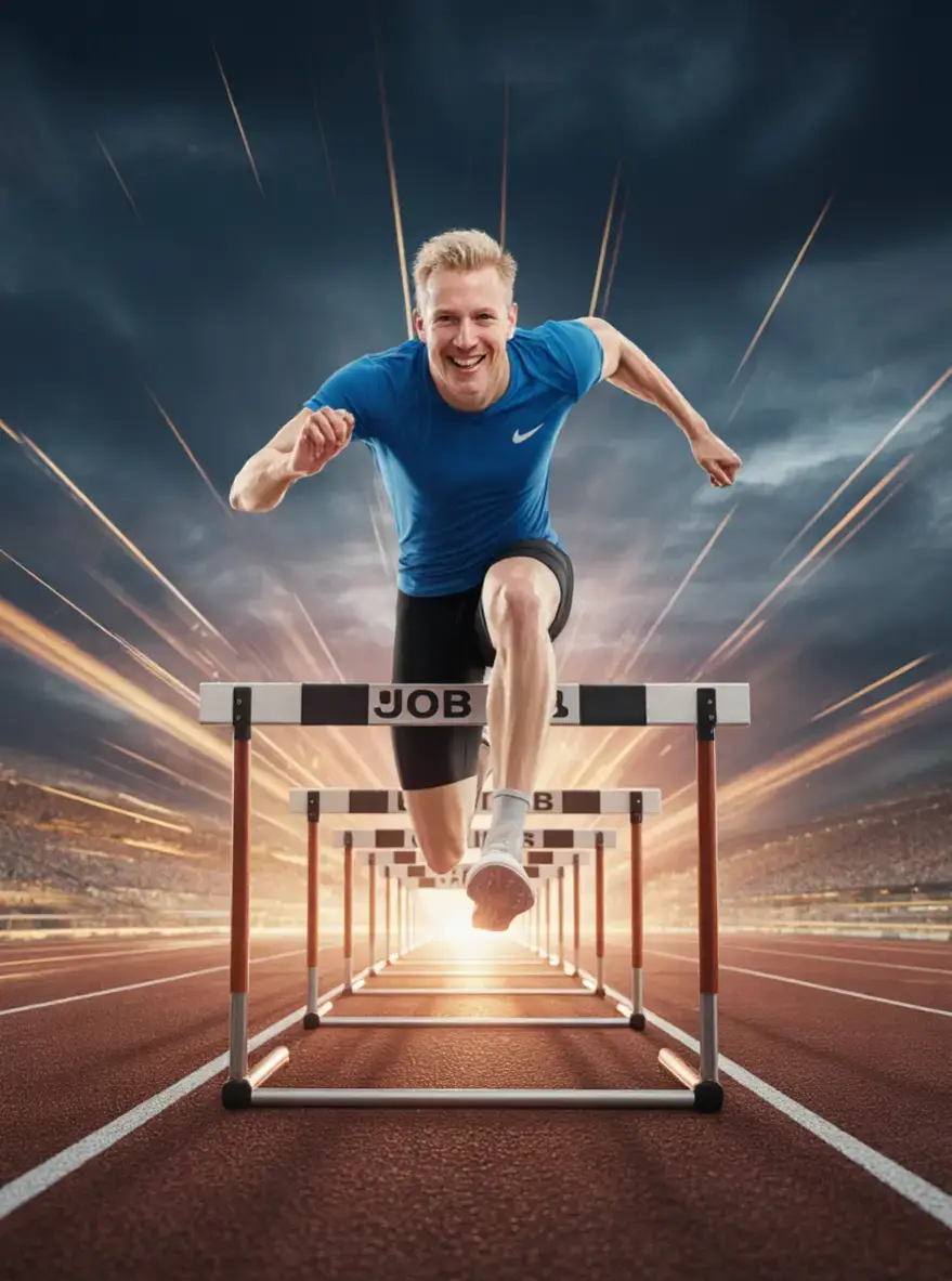 „Symbolbild Karrierehürden überwinden“